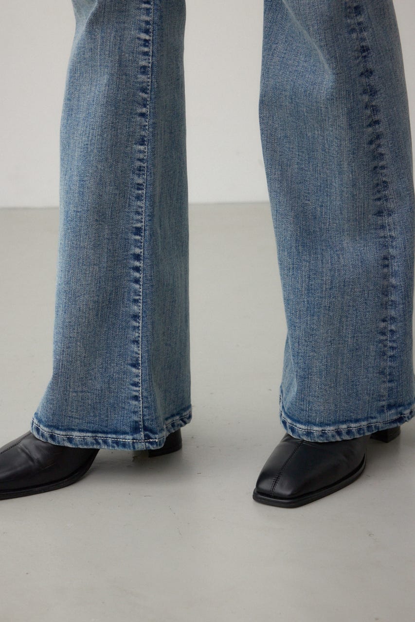 AZUL DENIM フレアデニム L/BLU XS