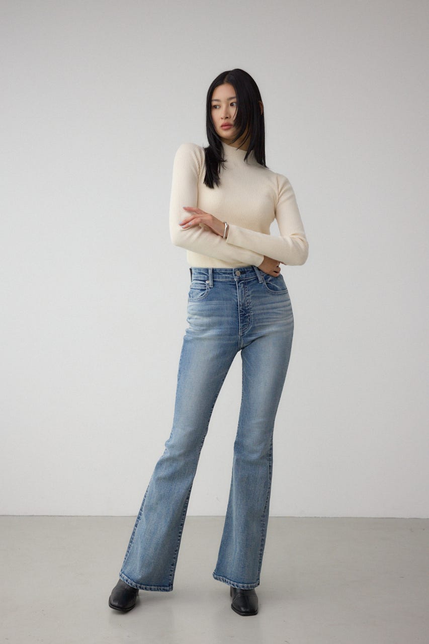 AZUL DENIM フレアデニム L/BLU XS