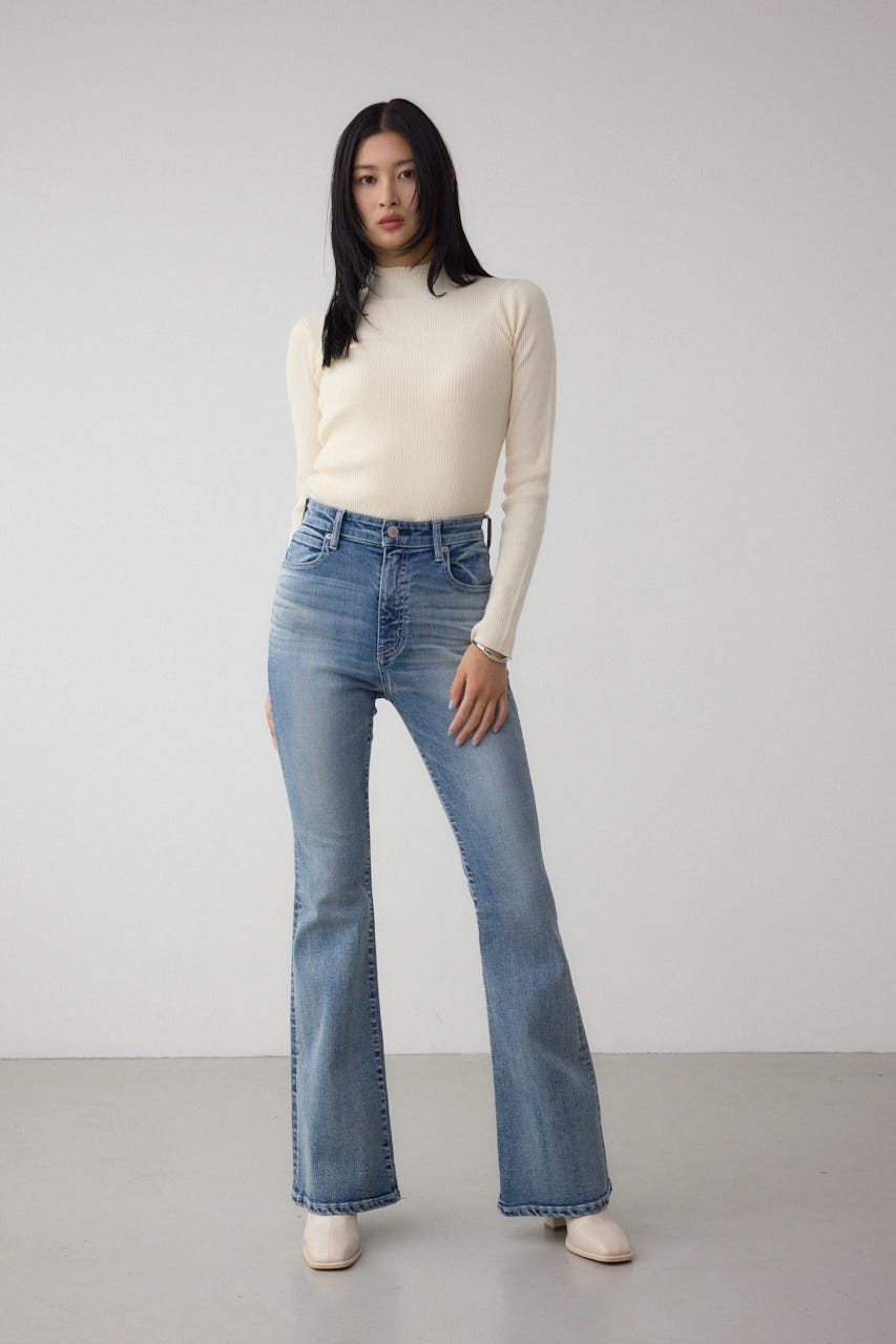 AZUL DENIM フレアデニム L/BLU XS