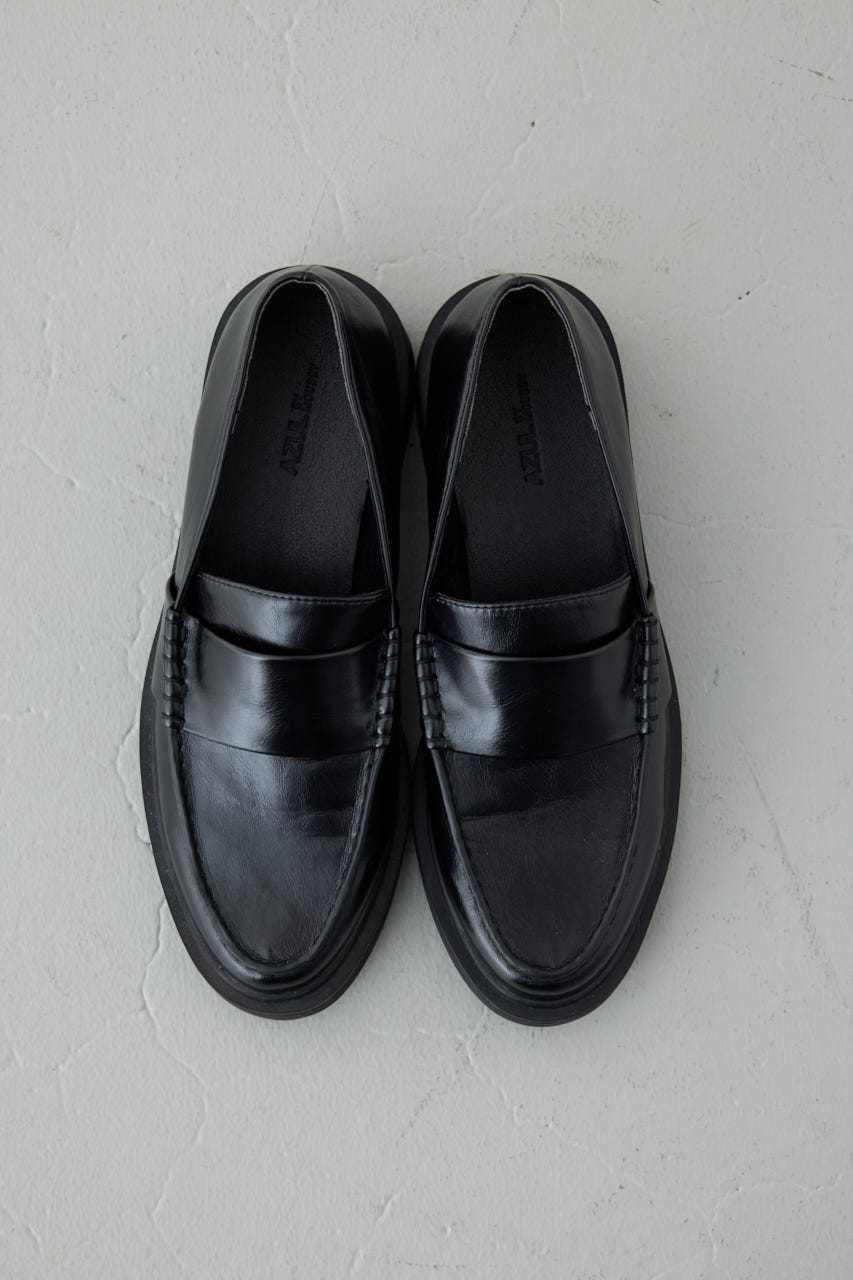 【AW先行アイテム】プレーンローファー BLK M