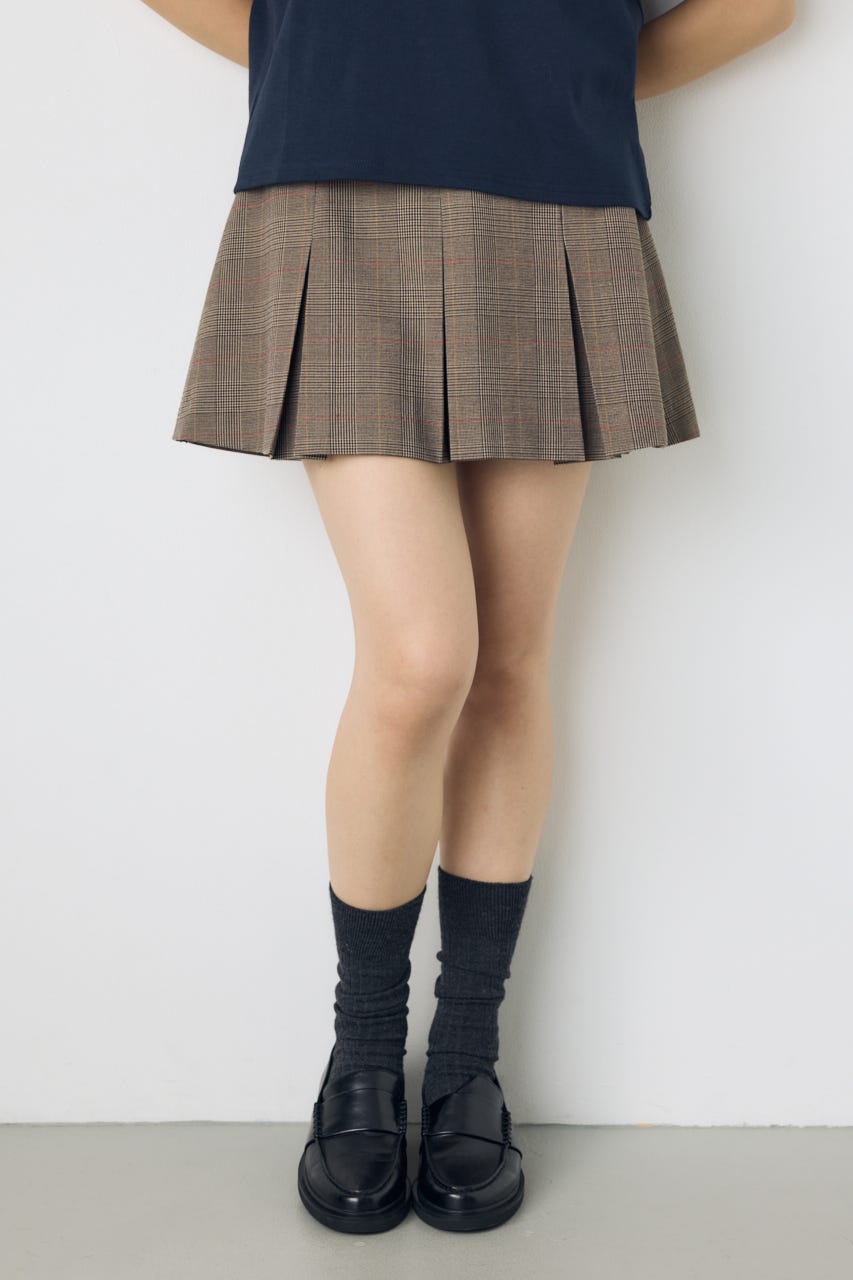 ＜先行予約＞【POLO BCS×AZUL】ミニスコート Glen Check FREE