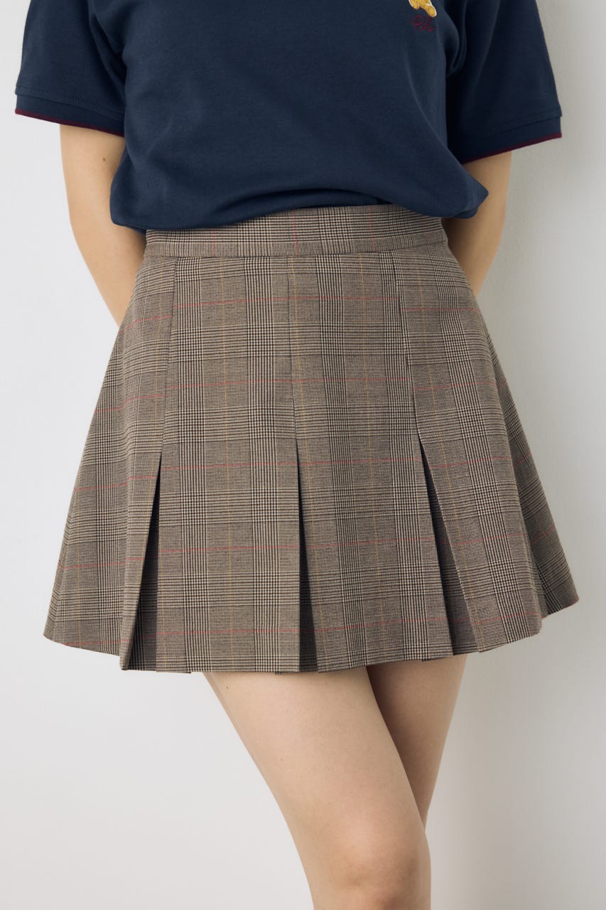 ＜先行予約＞【POLO BCS×AZUL】ミニスコート Glen Check FREE