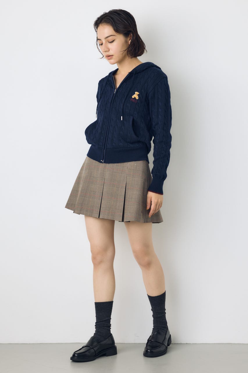 ＜先行予約＞【POLO BCS×AZUL】ミニスコート Glen Check FREE