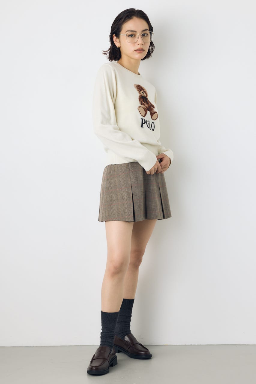 ＜先行予約＞【POLO BCS×AZUL】ミニスコート Glen Check FREE