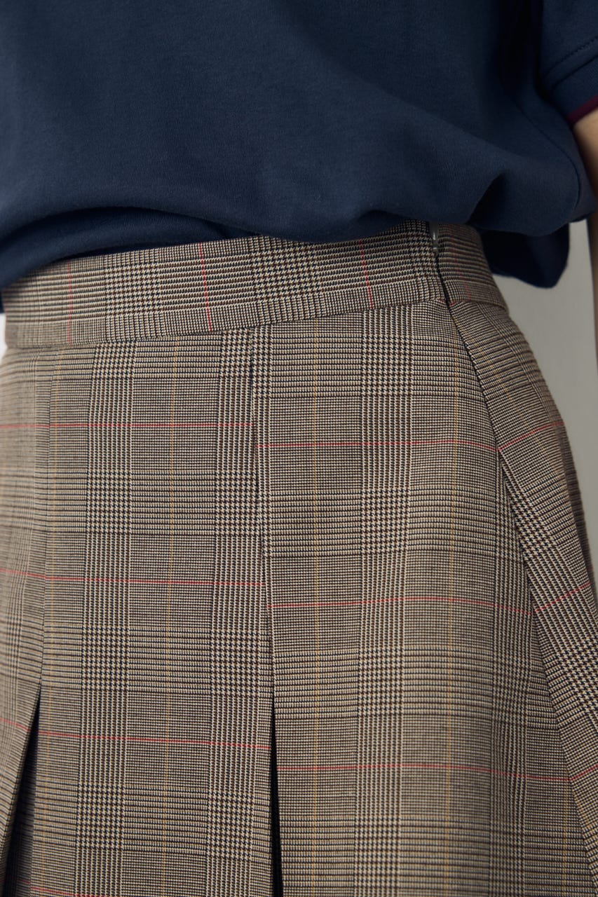 ＜先行予約＞【POLO BCS×AZUL】ミニスコート Glen Check FREE