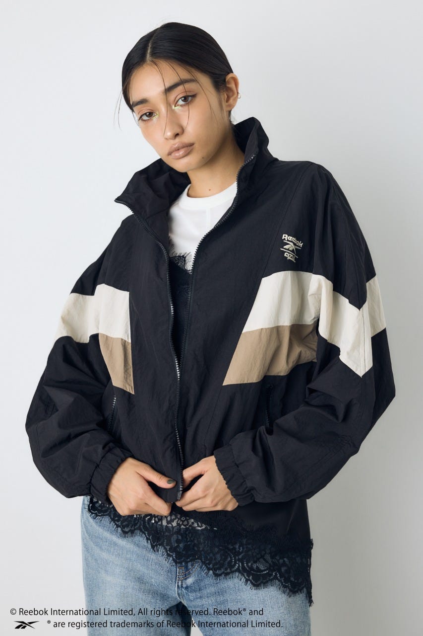 【REEBOK×AZUL】ナイロントラックジャケット BLK L