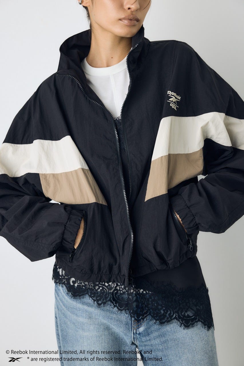 【REEBOK×AZUL】ナイロントラックジャケット BLK L