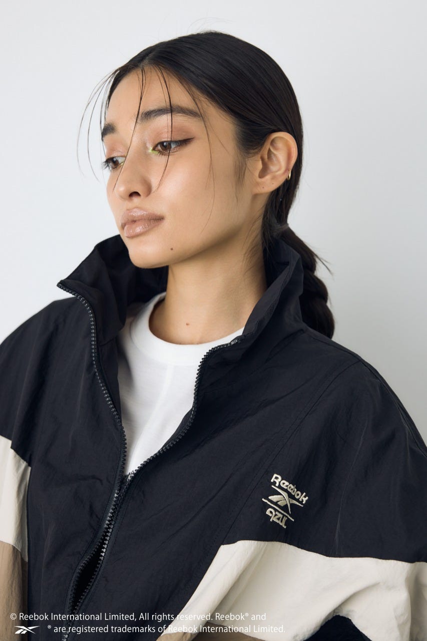 【REEBOK×AZUL】ナイロントラックジャケット BLK L
