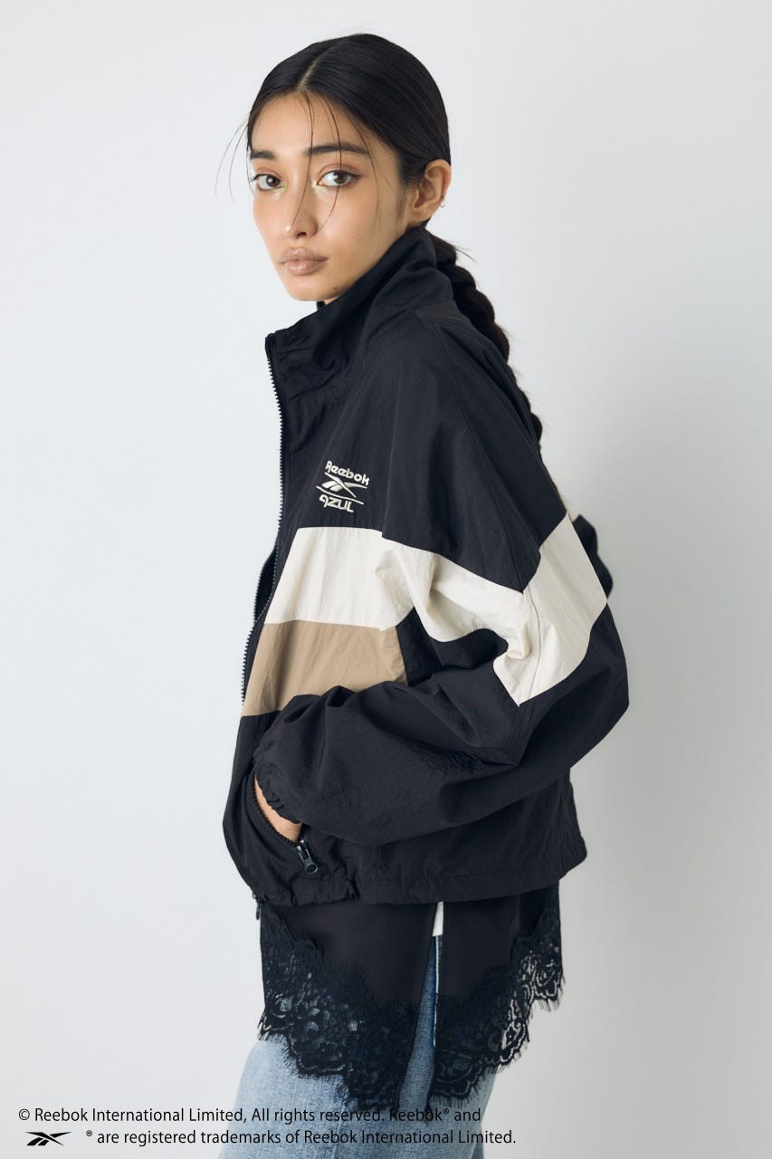 【REEBOK×AZUL】ナイロントラックジャケット BLK L