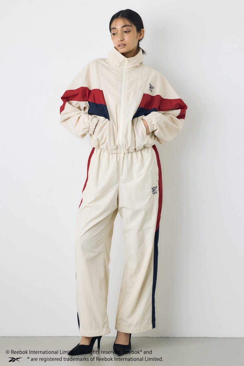 【REEBOK×AZUL】ナイロントラックジャケット IVOY M