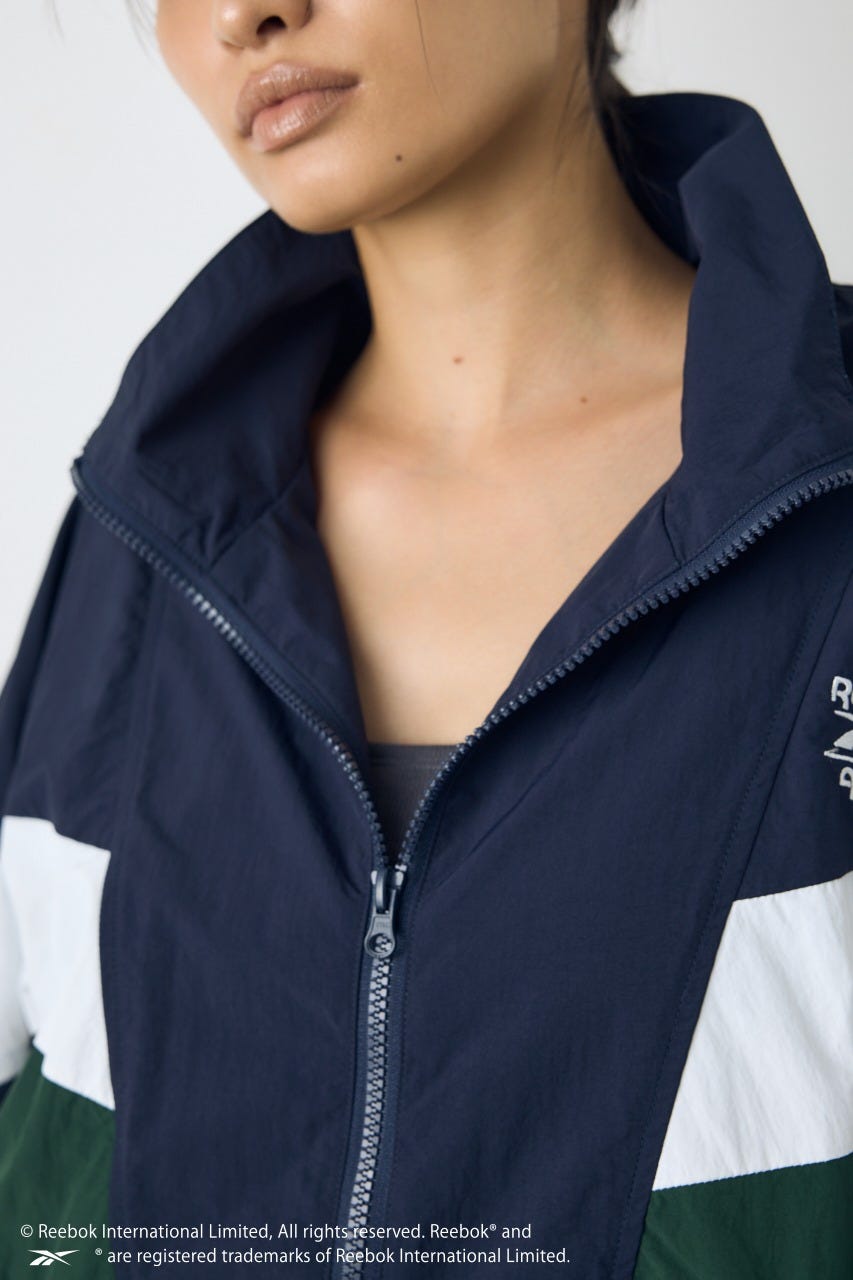 【REEBOK×AZUL】ナイロントラックジャケット NVY L