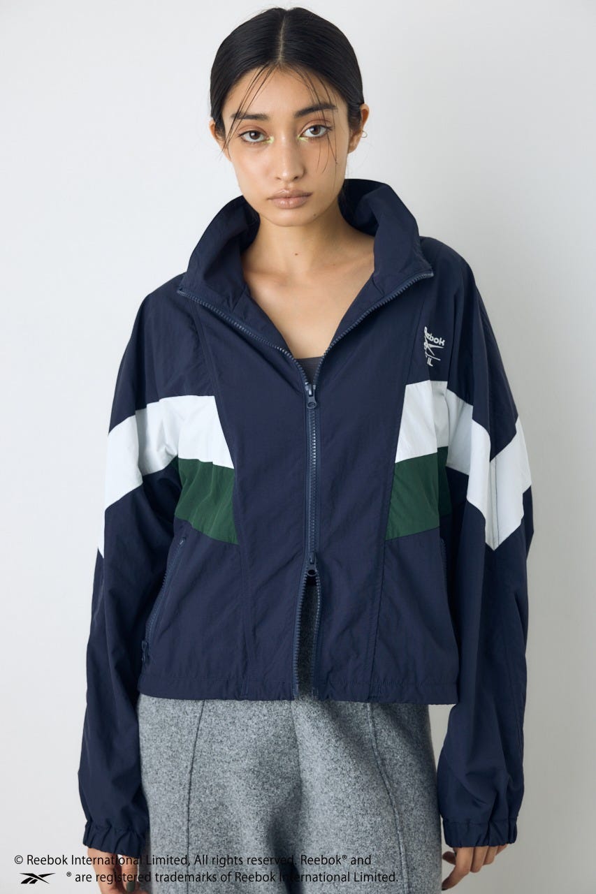 【REEBOK×AZUL】ナイロントラックジャケット NVY L