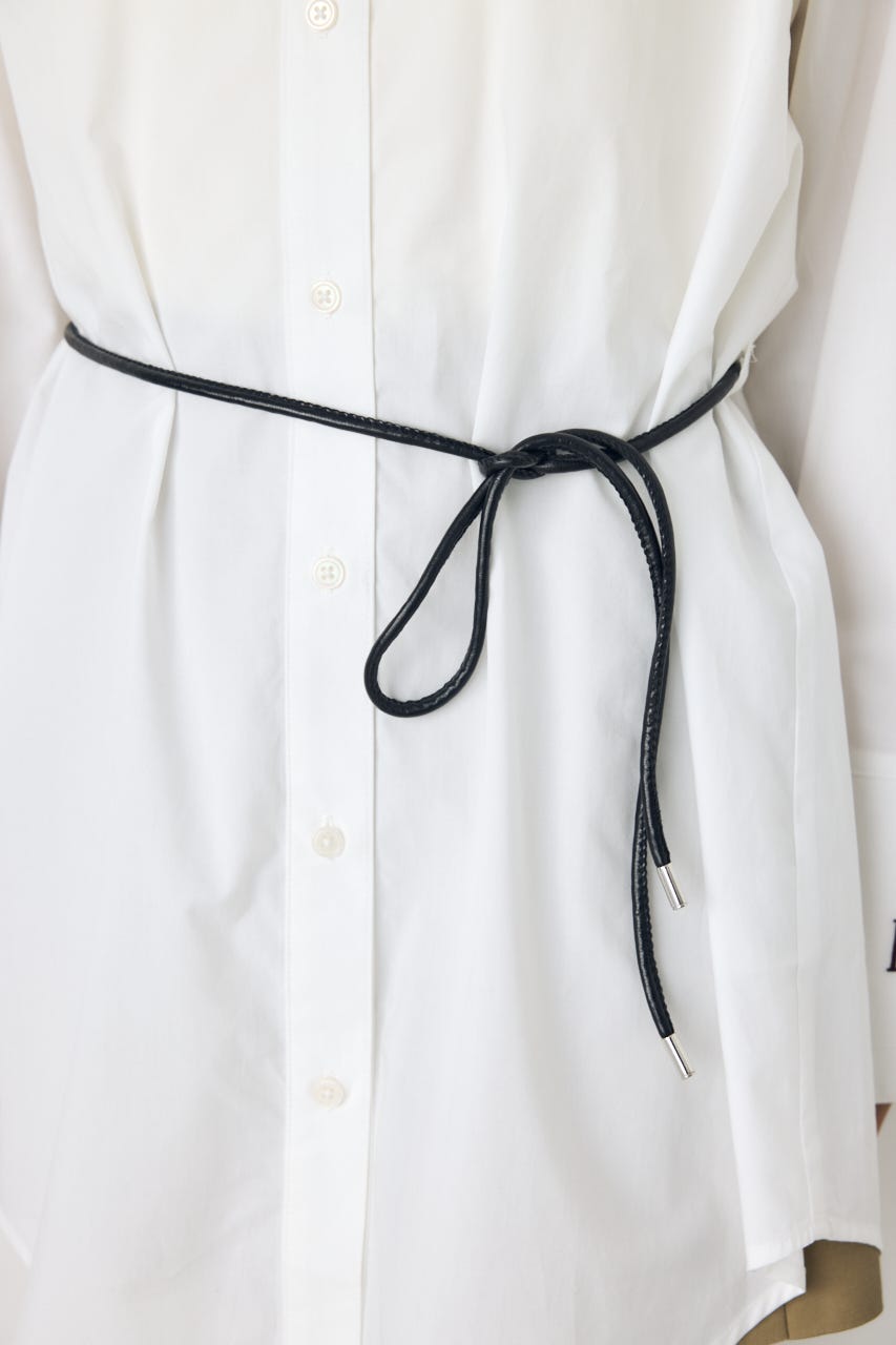＜先行予約＞【POLO BCS×AZUL】シャツミニワンピース O/WHT FREE