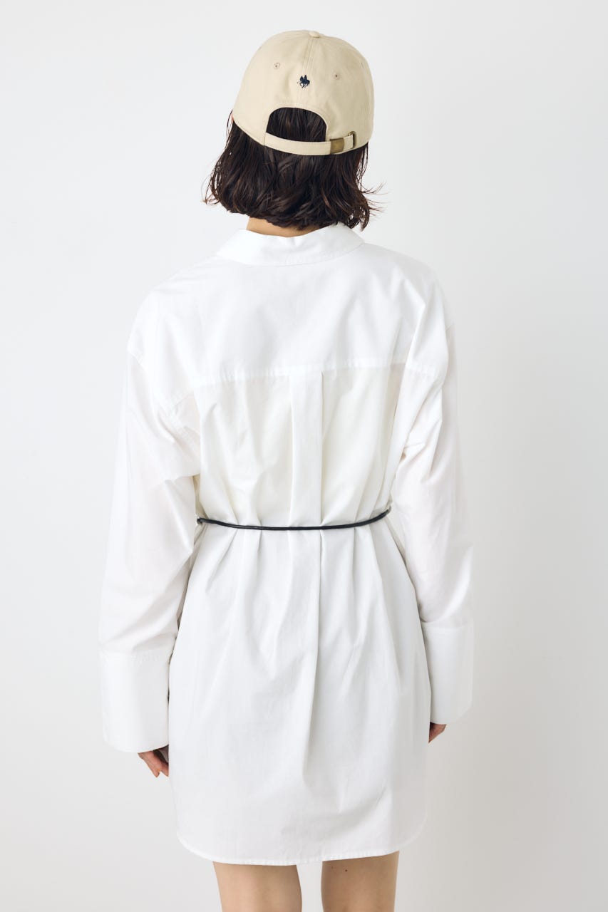 ＜先行予約＞【POLO BCS×AZUL】シャツミニワンピース O/WHT FREE