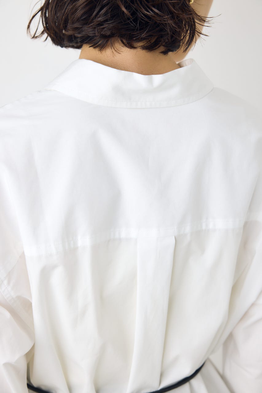 ＜先行予約＞【POLO BCS×AZUL】シャツミニワンピース O/WHT FREE