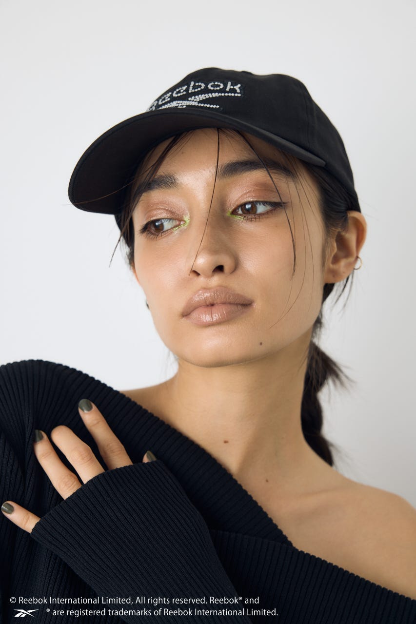 【REEBOK×AZUL】ラインストーンキャップ BLK FREE