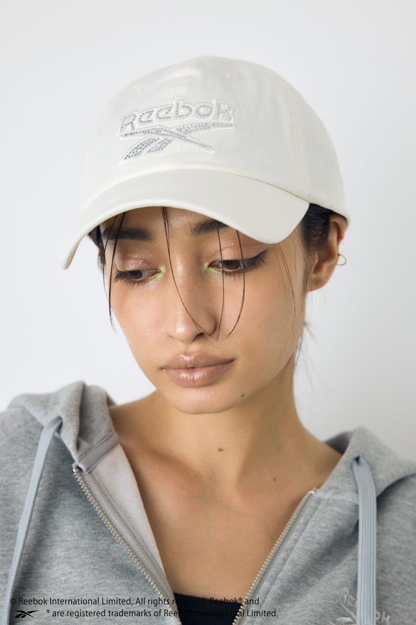 【REEBOK×AZUL】ラインストーンキャップ O/WHT FREE