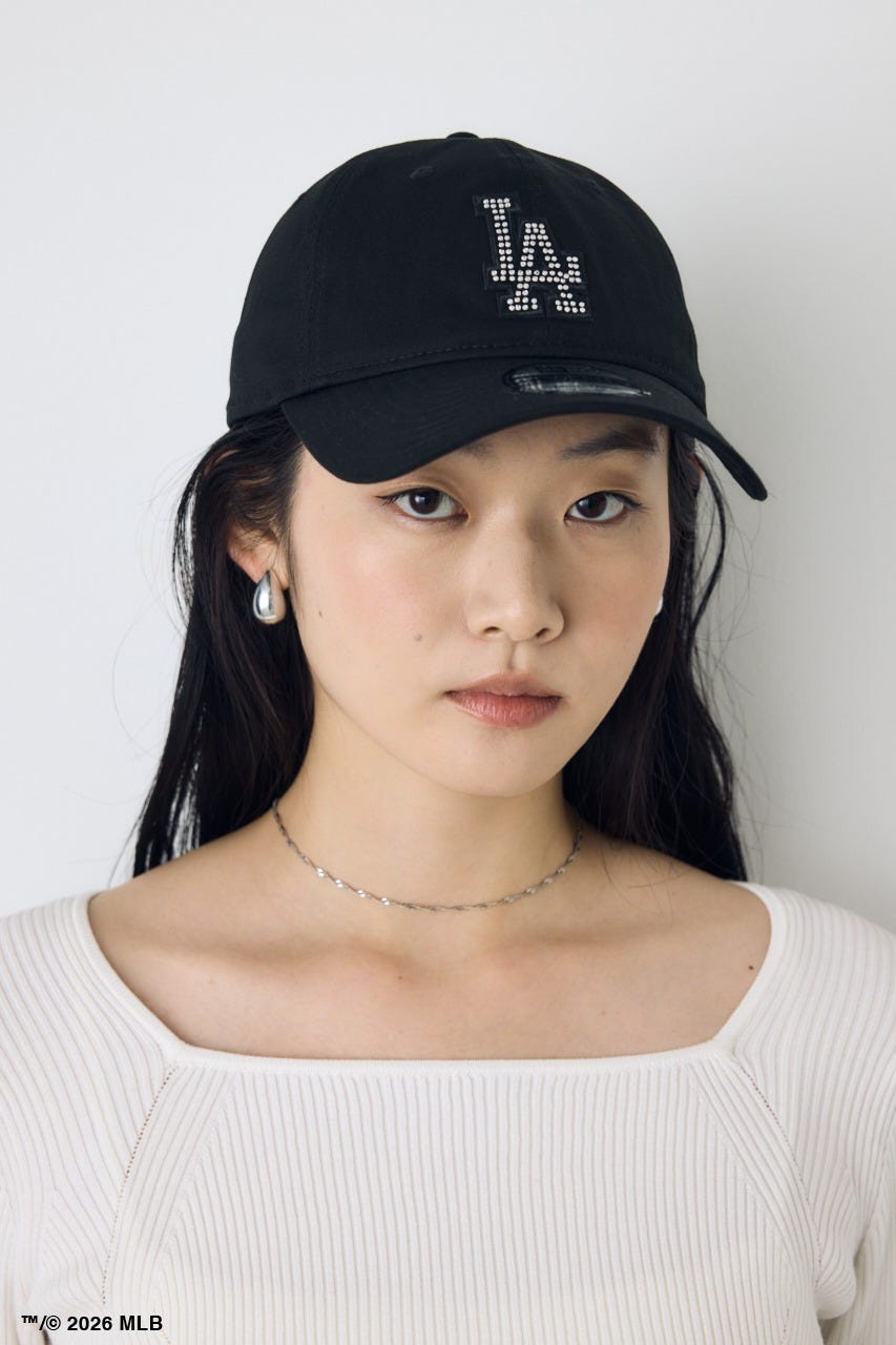 【NEW ERA×AZUL MLB】ストーンロゴキャップ BLK FREE