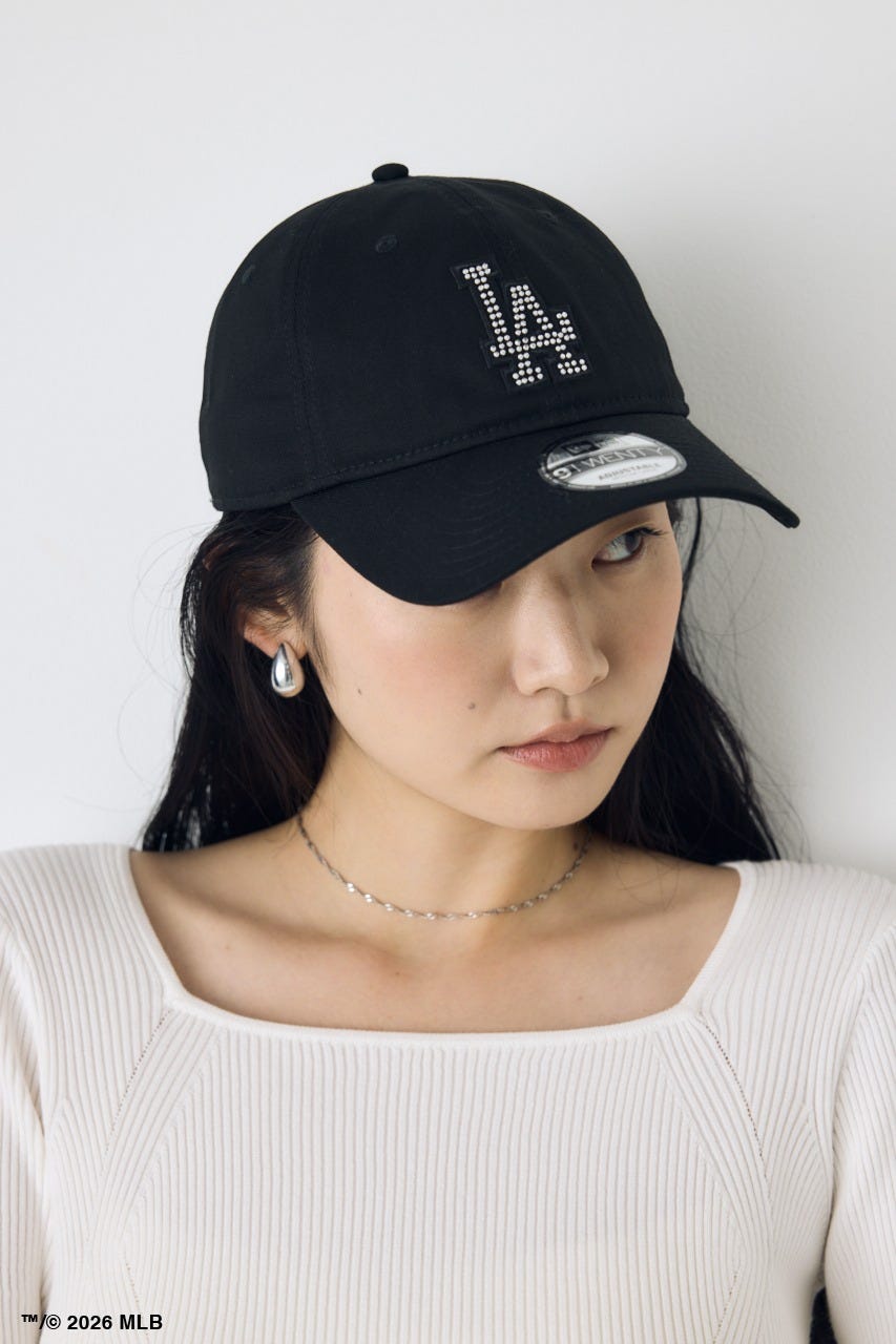 【NEW ERA×AZUL MLB】ストーンロゴキャップ BLK FREE