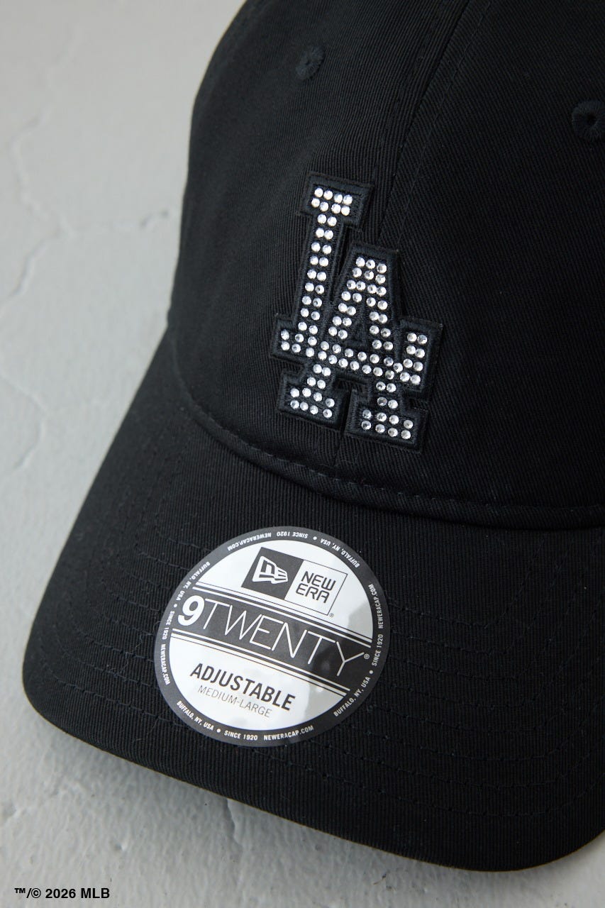 【NEW ERA×AZUL MLB】ストーンロゴキャップ BLK FREE