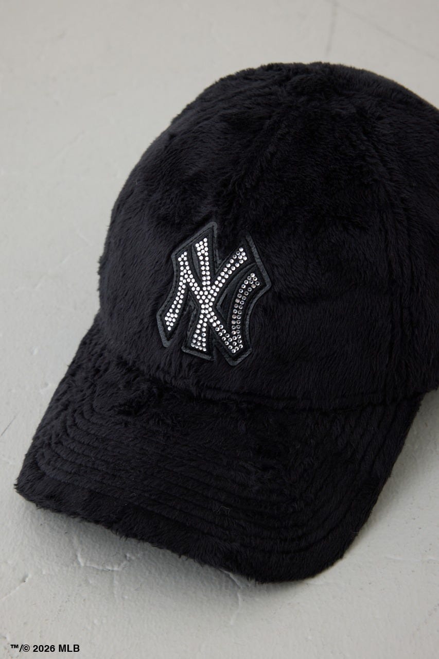 NEW ERA×AZUL MLBストーンロゴファーCAP BLK FREE