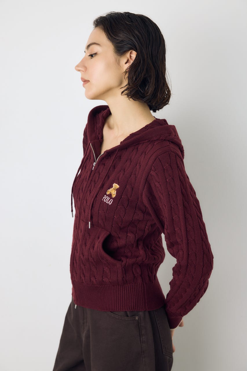 <先行予約>【POLO BCS×AZUL】ニットパーカー BRD FREE