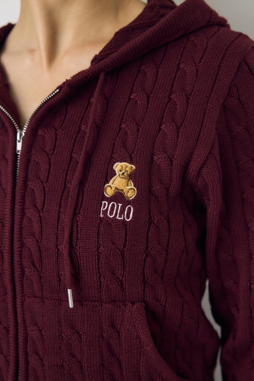 <先行予約>【POLO BCS×AZUL】ニットパーカー BRD FREE