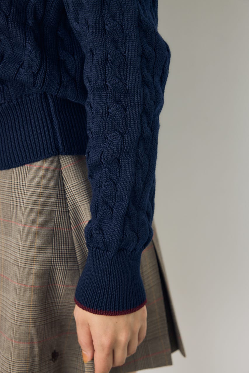 <先行予約>【POLO BCS×AZUL】ニットパーカー NVY FREE