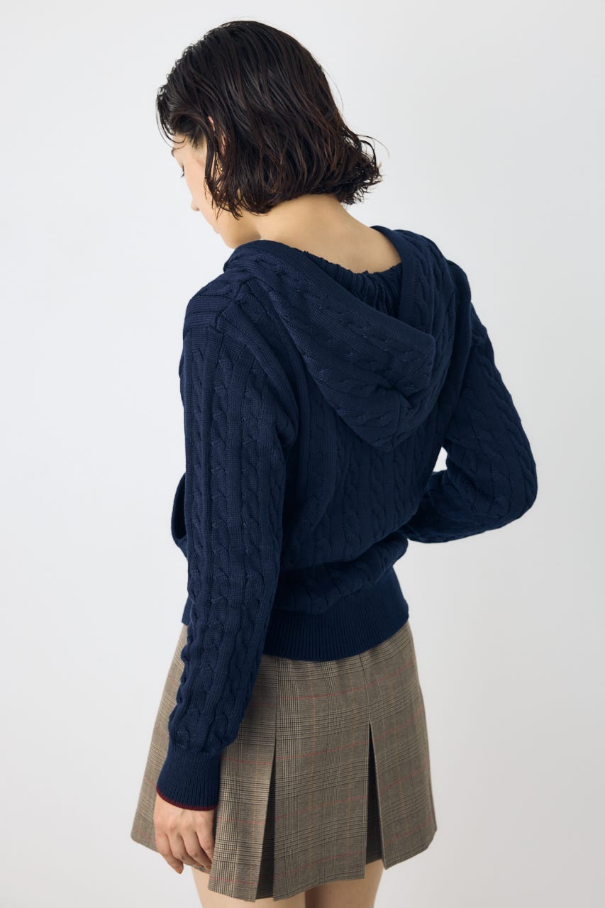 <先行予約>【POLO BCS×AZUL】ニットパーカー NVY FREE