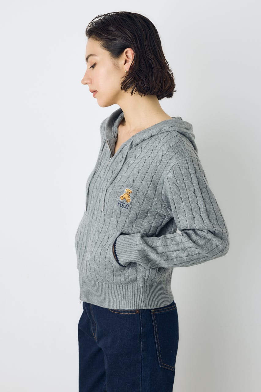 <先行予約>【POLO BCS×AZUL】ニットパーカー T.GRY FREE