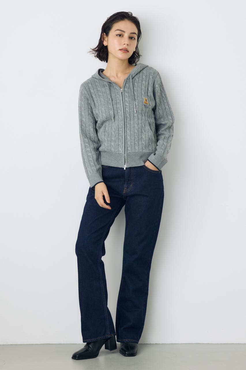 <先行予約>【POLO BCS×AZUL】ニットパーカー T.GRY FREE