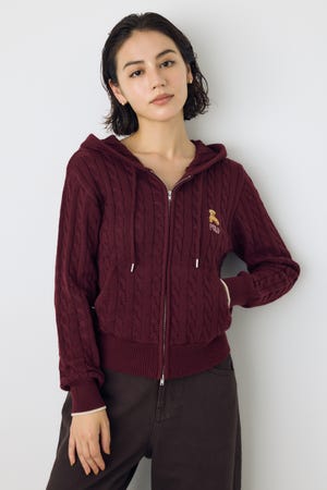 ＜先行予約＞【POLO BCS×AZUL】ニットパーカー