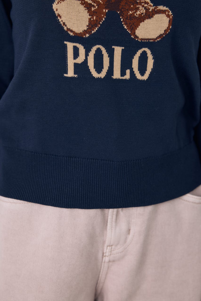＜先行予約＞【POLO BCS×AZUL】ベアニット NVY FREE