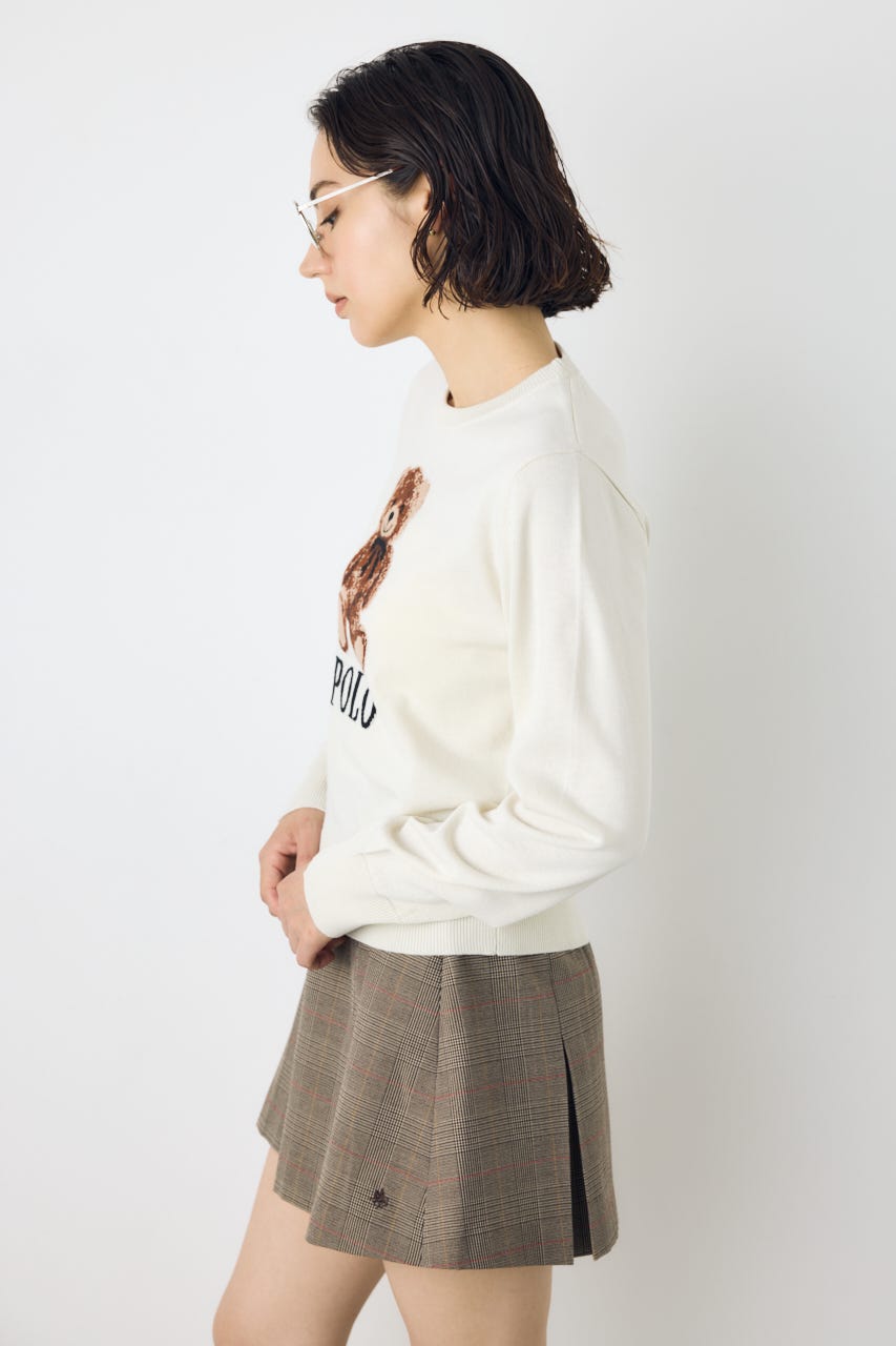 ＜先行予約＞【POLO BCS×AZUL】ベアニット O/WHT FREE