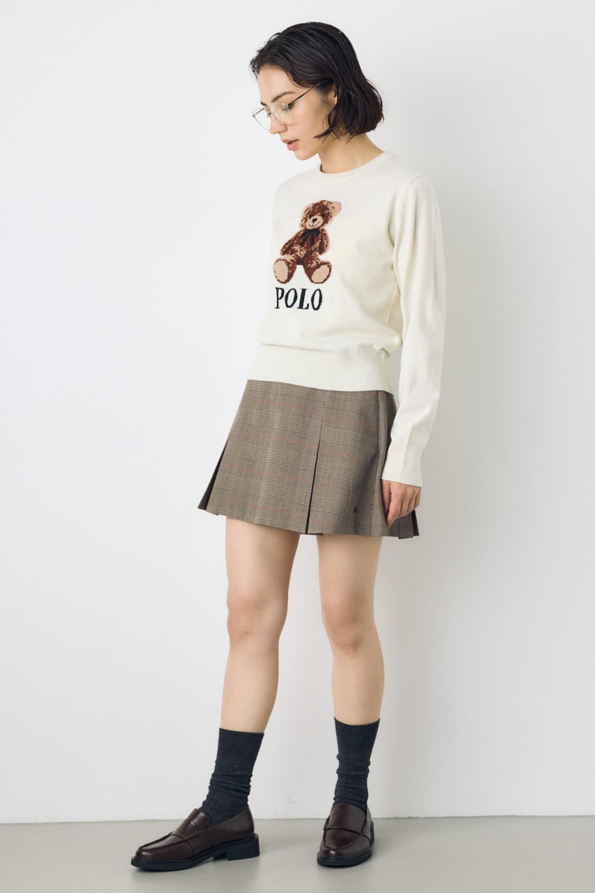 ＜先行予約＞【POLO BCS×AZUL】ベアニット O/WHT FREE
