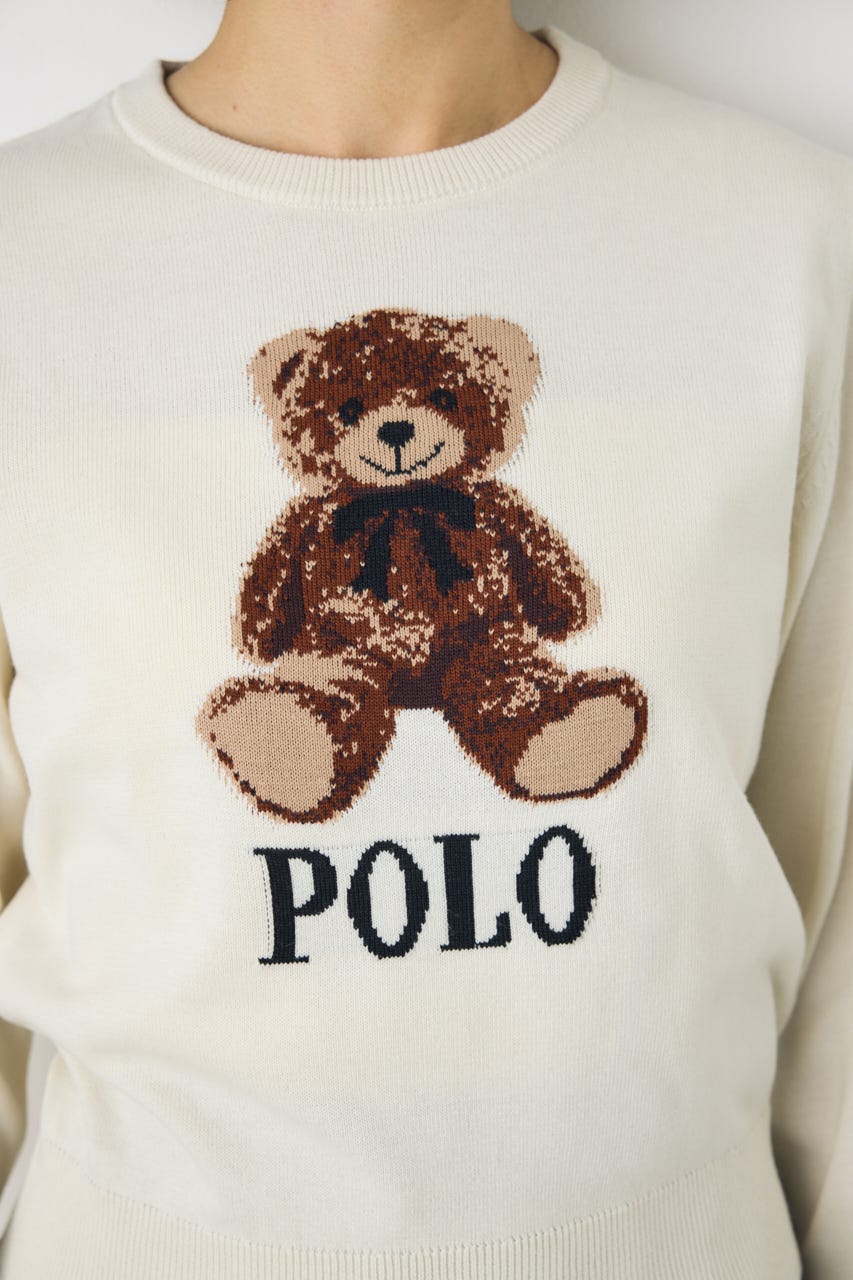 ＜先行予約＞【POLO BCS×AZUL】ベアニット O/WHT FREE