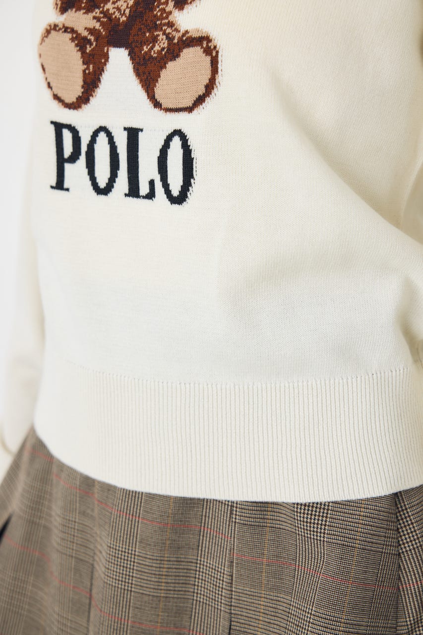 ＜先行予約＞【POLO BCS×AZUL】ベアニット O/WHT FREE