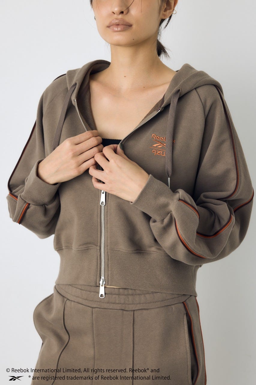 【REEBOK×AZUL】ダブルジップパーカー BRN M