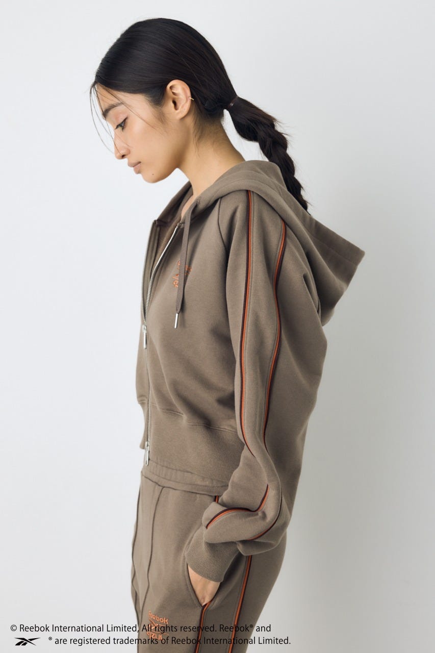 【REEBOK×AZUL】ダブルジップパーカー BRN M