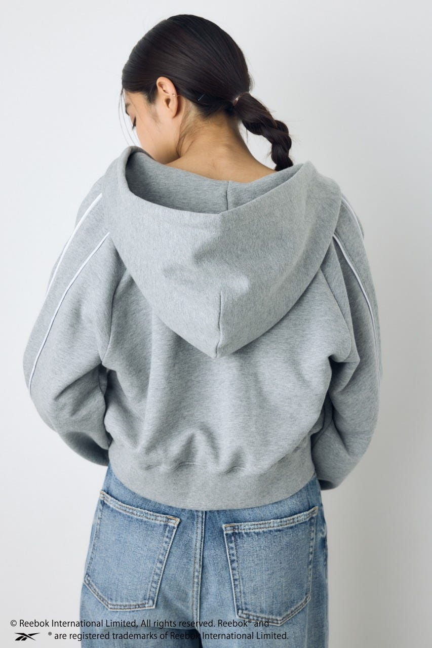 【REEBOK×AZUL】ダブルジップパーカー T.GRY M
