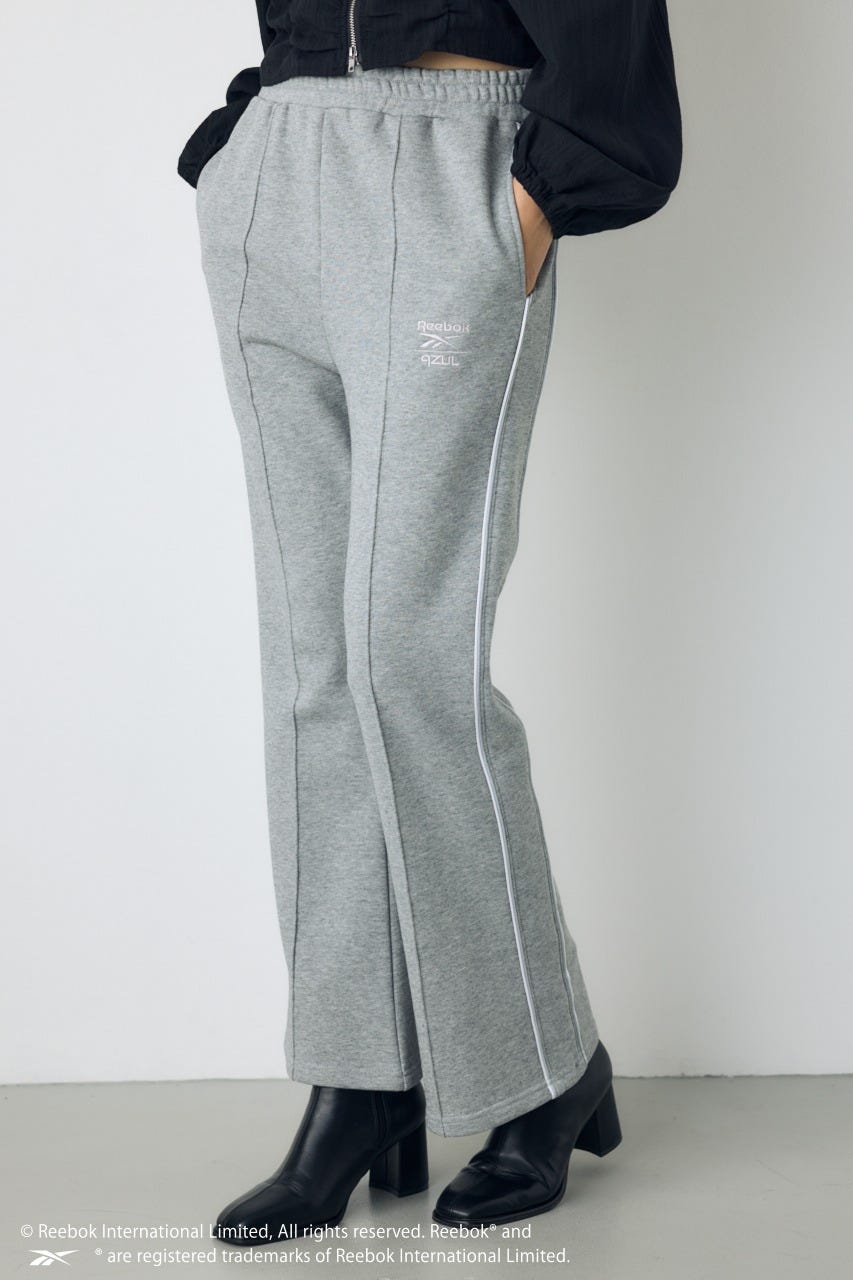 【REEBOK×AZUL】裏毛フレアパンツ T.GRY FREE