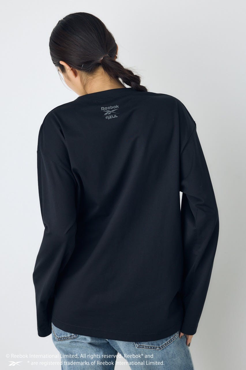 【REEBOK×AZUL】ラインストーンロンT BLK M
