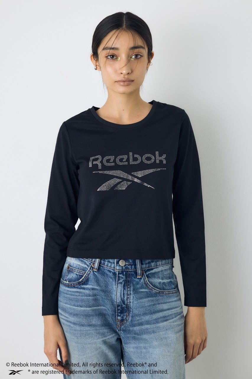 【REEBOK×AZUL】ラインストーンロンT BLK M