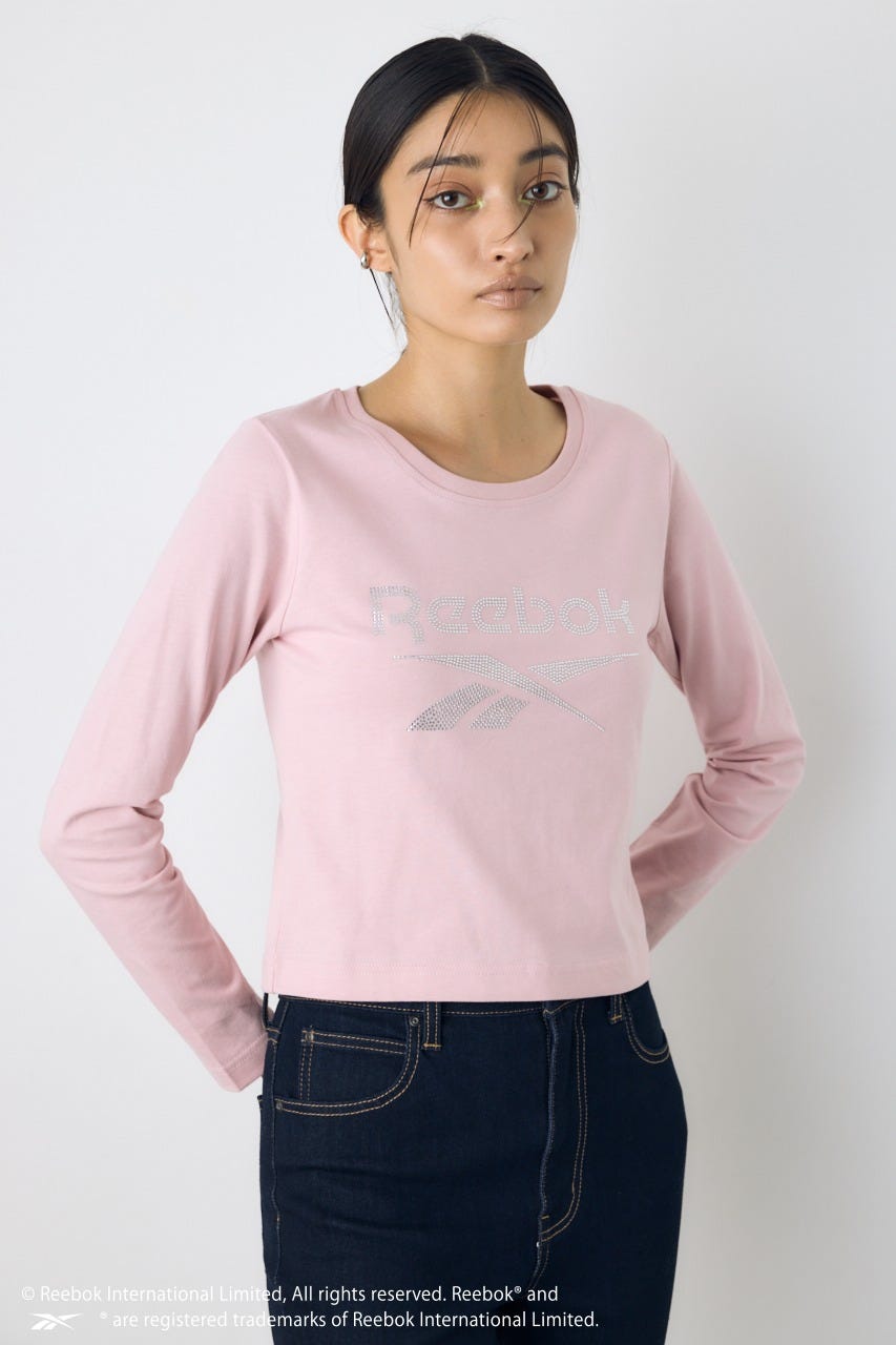 【REEBOK×AZUL】ラインストーンロンT L/PNK M