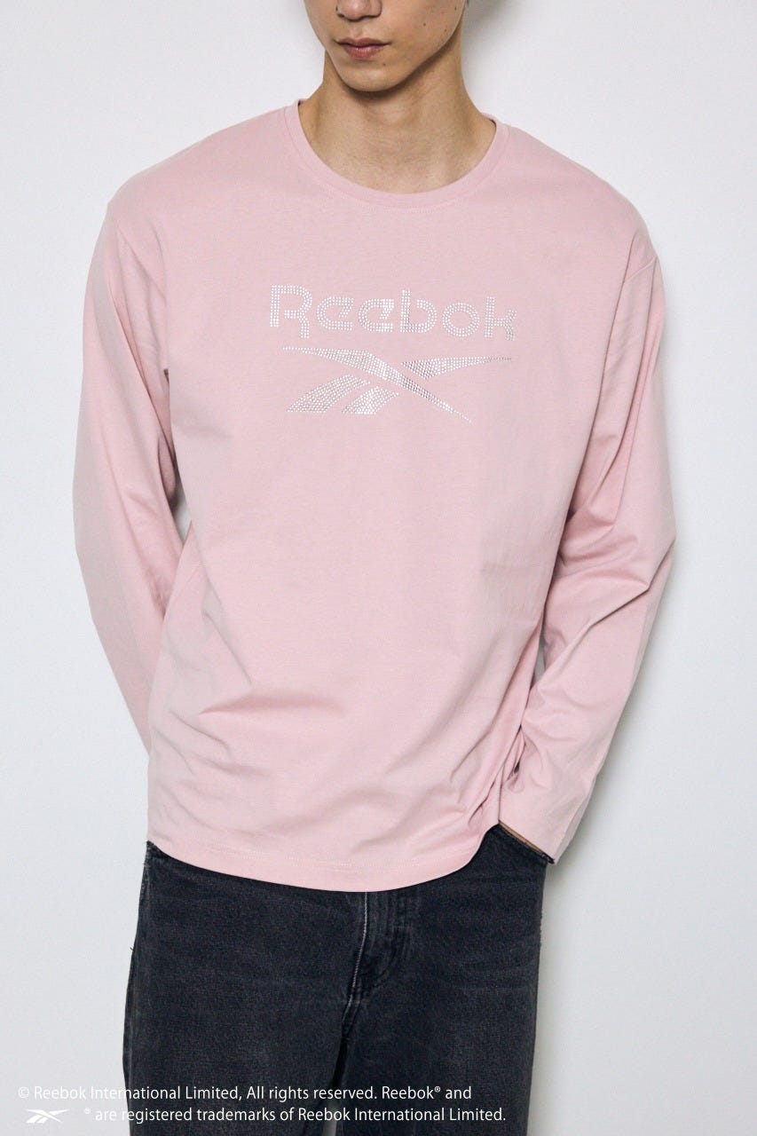【REEBOK×AZUL】ラインストーンロンT L/PNK M