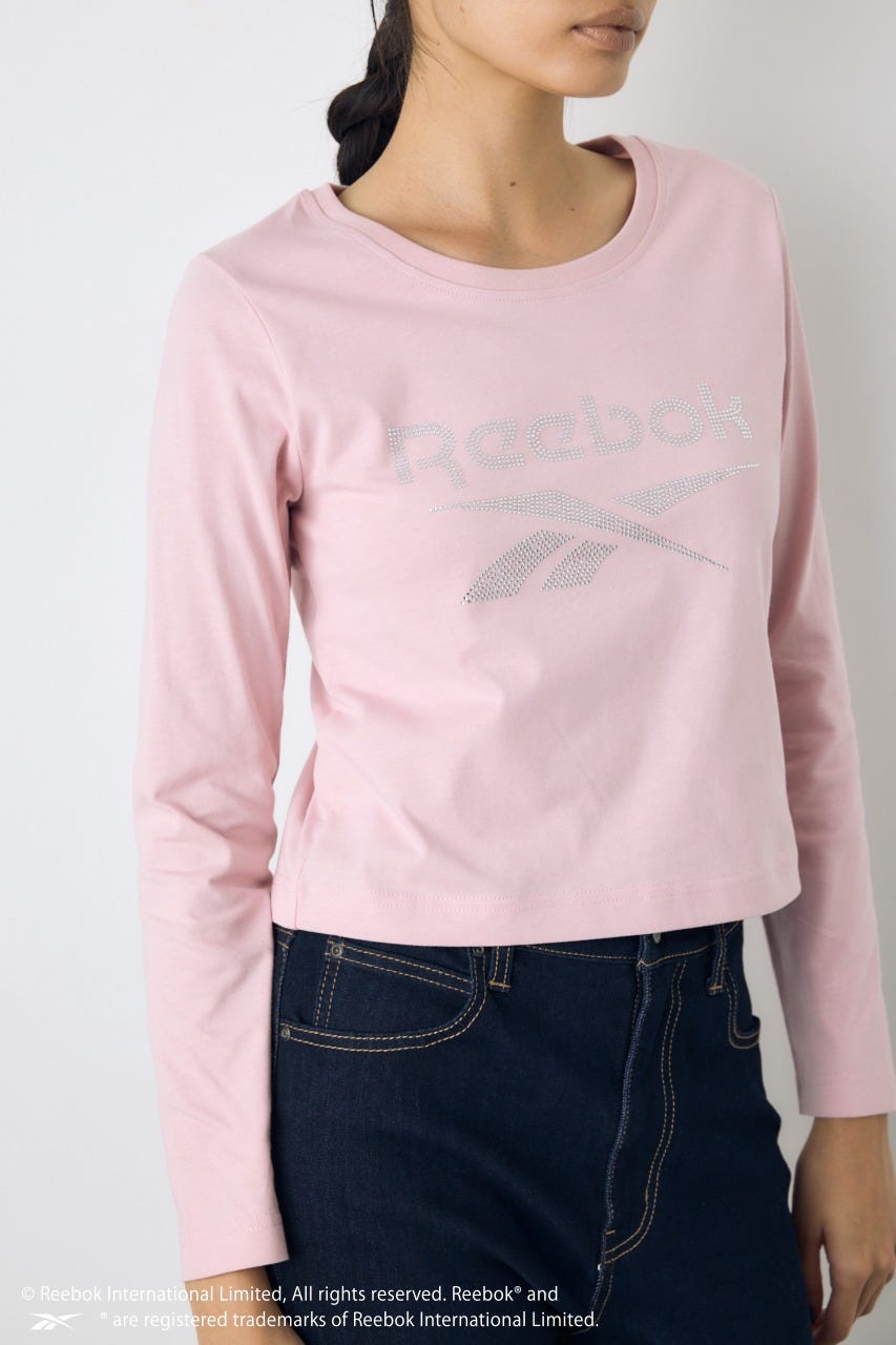 【REEBOK×AZUL】ラインストーンロンT L/PNK M