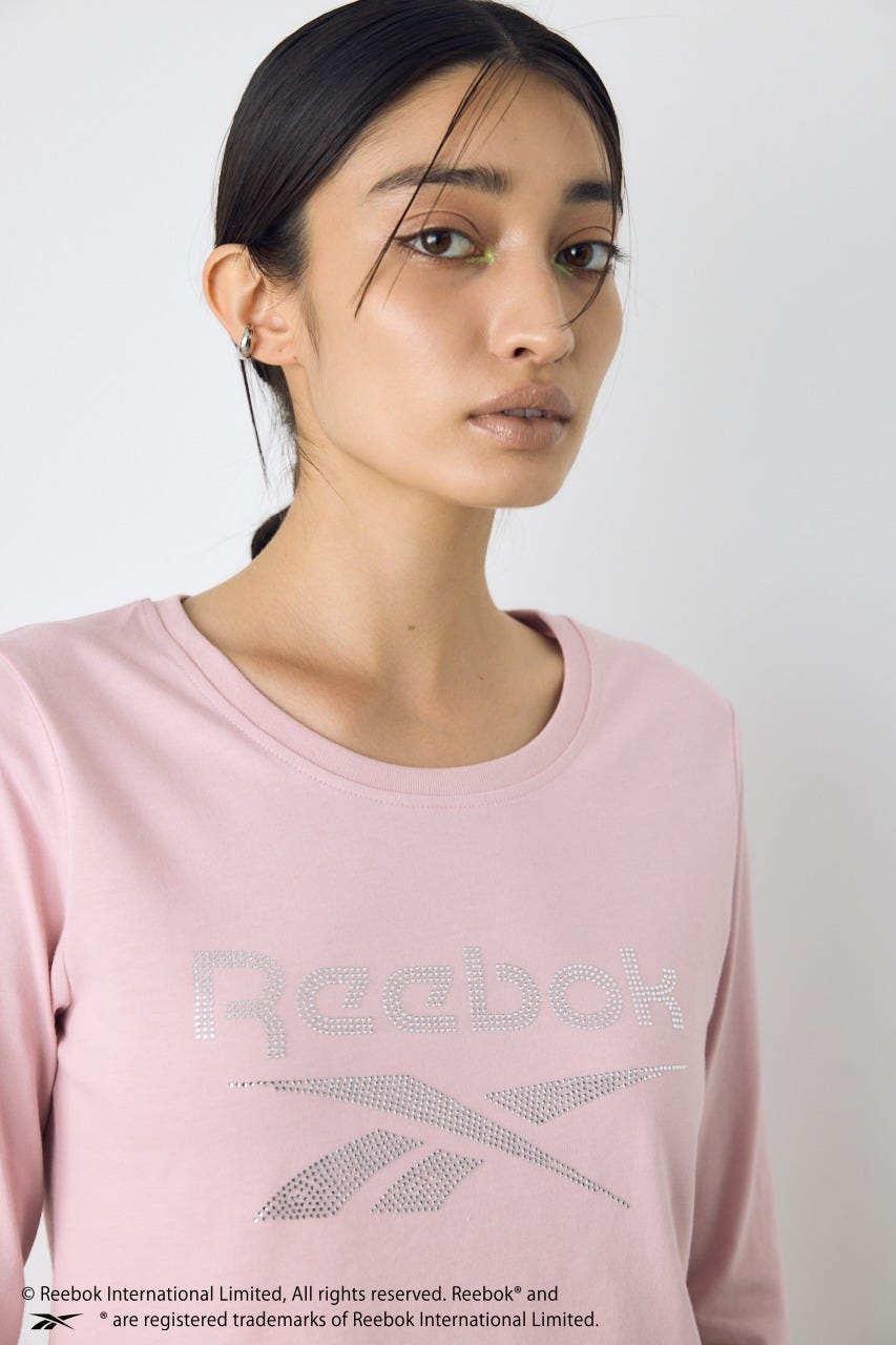 【REEBOK×AZUL】ラインストーンロンT L/PNK M