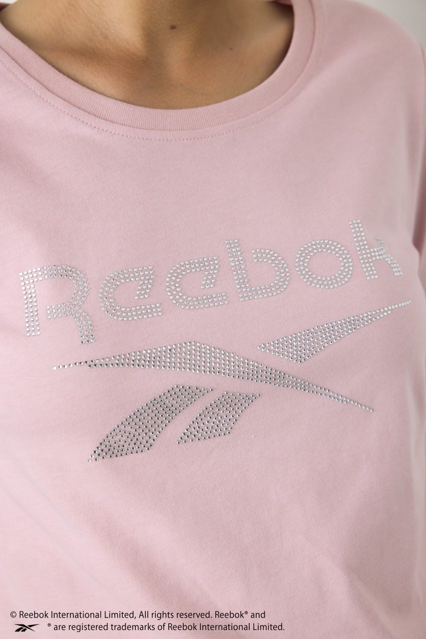 【REEBOK×AZUL】ラインストーンロンT L/PNK M