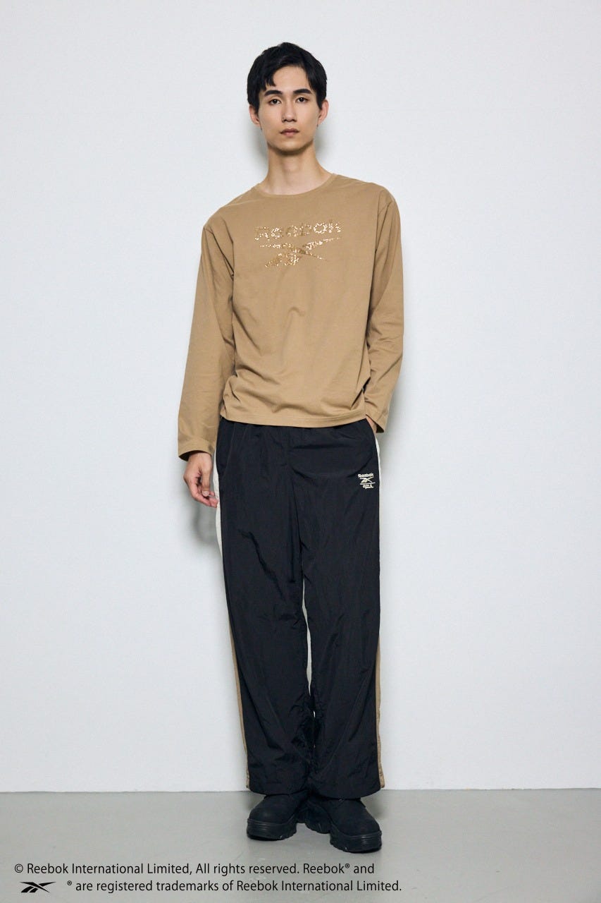 【REEBOK×AZUL】ラインストーンロンT MOCHA M
