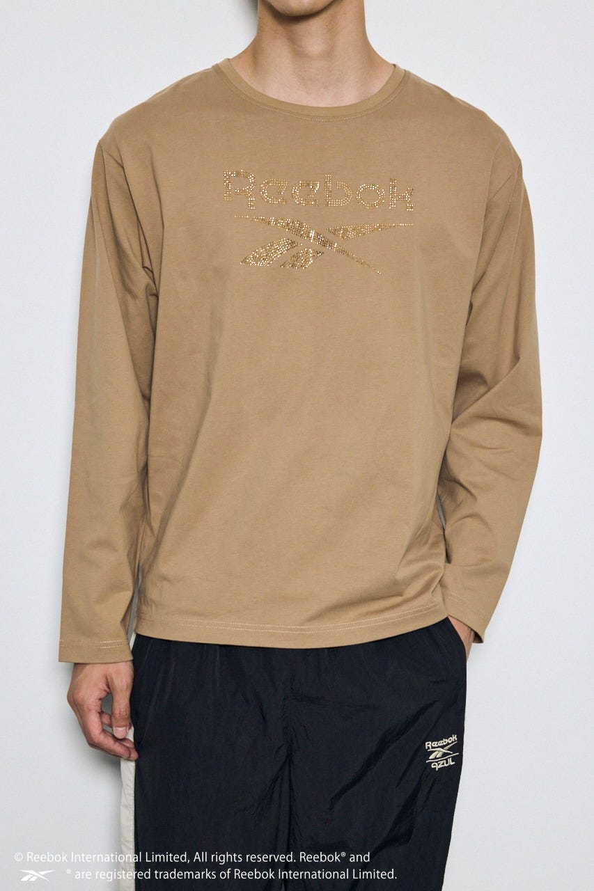 【REEBOK×AZUL】ラインストーンロンT MOCHA M